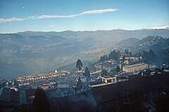 Panorama of the town of Darjeeling.