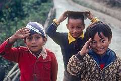 Three young boys of Kalimpong.