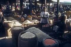 Bags of spices on Kalimpong's Raja Dorjee Market.