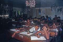 Classroom in St John Primary School on Abaiang atoll.