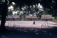 Taateta Primary School with traditionally built classrooms, just south of Tabontebike.