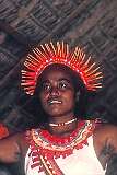 A girl performing traditional Gilbertese dances.
