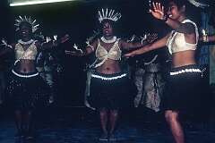 The  dance group Takaria Mautaake performing in Betio.
