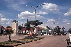 Masvingo (previously Fort Victoria), with its bell tower, which formed part of the Fort erected by the British South African Company in 1892 to protect settlers around Fort Victoria.