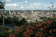 View of Harare,  capital city of Zimbabwe from The Kopje, a hill 1536 metres above sea level.