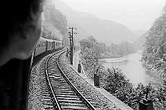 From the train along the Sava river, between Ljubljana in Slovenia and Zagreb in Croatia.