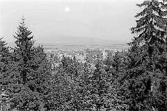 Samobor, Croatia - View from Stari grad Samobor, a ruined castle atop of Tepec hill.