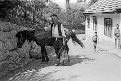 Sarajevo, Bosnia - A traditional Bosnian man on a back street in the upper town.