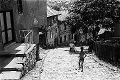 Sarajevo, Bosnia - The street leading up to the upper city of Sarajevo, leading to the Vratnik area.