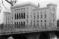 Sarajevo, Bosnia - The Vijećnica, City Hall, built in 1894; in 1949, it became the National and University Library.