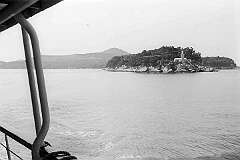 Adriatic Sea, Croatia - View to the island of Lokrum, south of Dubrovnik in the Adriatic Sea.