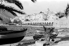 Korčula, Croatia - The western shore of Korčula, with its harbour.