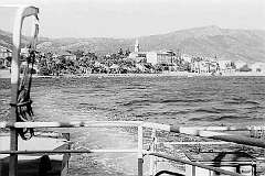 Orebić, Croatia - View from the Korčula ferry, to the town of Orebić, on the peninsula of Pelješac.