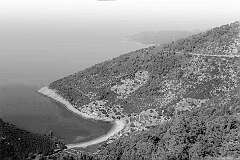 Pupnat, Korčula, Croatia - View from the road along the island of Korčula to Pupnatska Luka, the Bay of Pupnat, 14 kilometres west of the town of Korčula.