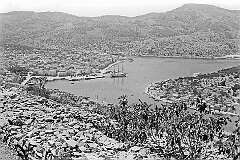 Vela Luka, Korčula - View over the town and bay of Vela Luka, at the western point of the island.