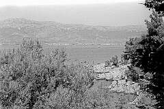 Split, Croatia - View from Marjan Forest Park to Kaštelanski Zaljev (Castle Bay), on the Adriatic coast.