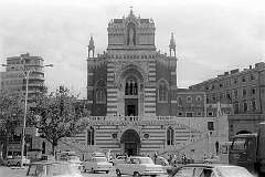 Rijeka, Croatia - The two-storey Capuchin Church of Our Lady of Lourdes, finished in 1908 and (the second story) in 1929.